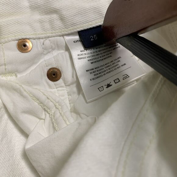 Citizens Of Humanity White Wide Leg Jeans - Picture 7 of 8